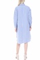 KENDALL + KYLIE-Γυναικείο mini φόρεμα KENDALL + KYLIE NAVY STRIPE LOOSE μπλε λευκό