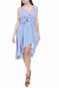 KENDALL + KYLIE-Γυναικείο φόρεμα KENDALL + KYLIE μπλε λευκό