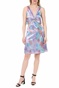 KENDALL + KYLIE-Γυναικείο mini φόρεμα KENDALL + KYLIE PRINT RETRO MINI μπλε ροζ