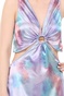 KENDALL + KYLIE-Γυναικείο mini φόρεμα KENDALL + KYLIE PRINT RETRO MINI μπλε ροζ