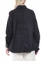 KENDALL + KYLIE-Γυναικείο πουκάμισο KENDALL + KYLIE ASYMETRIC OVERSIZED μαύρο