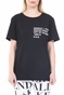 KENDALL + KYLIE-Γυναικείο t-shirt KENDALL + KYLIE LONGFIT LOGO μαύρο