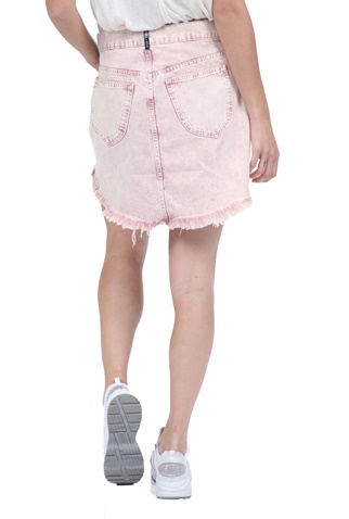 KENDALL + KYLIE-Γυναικεία mini φούστα KENDALL + KYLIE BOHO ROUND ροζ