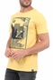 GARCIA JEANS-Ανδρικό t-shirt GARCIA JEANS κίτρινο