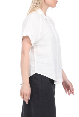 ECOALF-Γυναικείο λινό πουκάμισο ECOALF LYCHEE λευκό