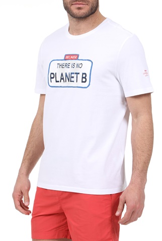 ECOALF-Ανδρικό t-shirt ECOALF ENROLL λευκό