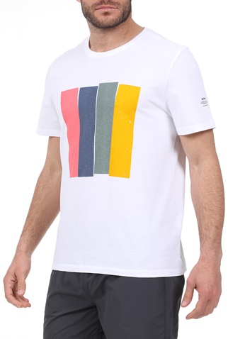 ECOALF-Ανδρικό t-shirt ECOALF MAHE λευκό