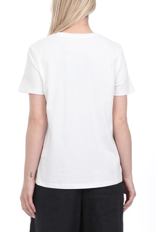 ECOALF-Γυναικεία μπλούζα ECOALF UNDERLINED BACAUSE λευκή