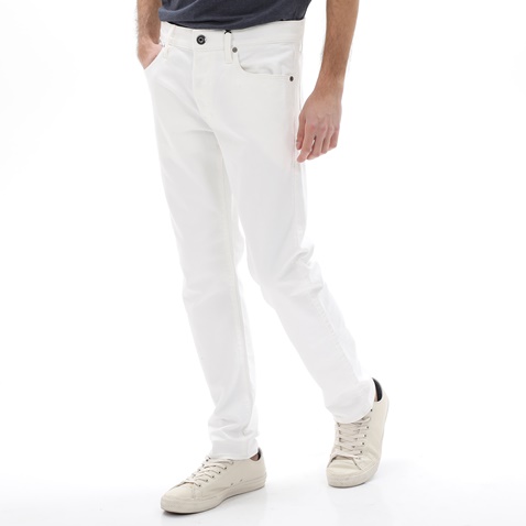 G-STAR RAW-Ανδρικό jean παντελόνι G-STAR RAW  51001.C669 3301 Slim λευκό