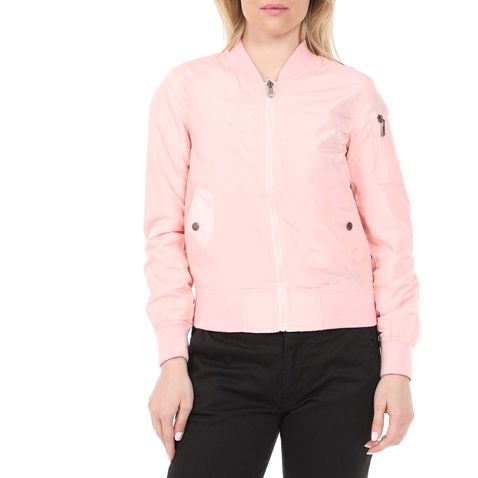 EDWARD JEANS-Γυναικείο bomber jacket EDWARD JEANS ροζ