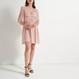 ATTRATTIVO-Γυναικείο mini φόρεμα ATTRATTIVO ροζ χρυσό