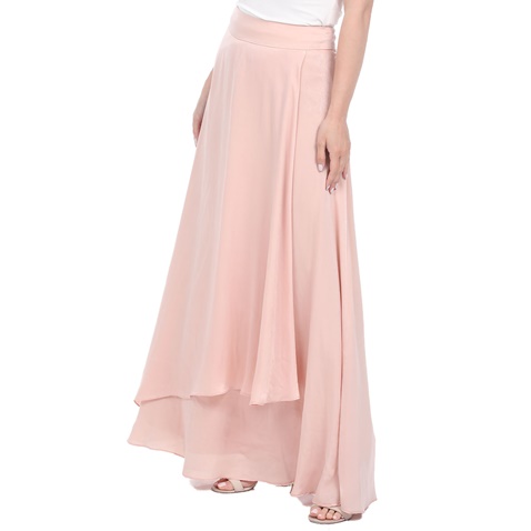 ATTRATTIVO-Γυναικεία μακριά φούστα ATTRATTIVO ροζ