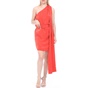 ATTRATTIVO-Γυναικείο mini φόρεμα ATTRATTIVO πορτοκαλί