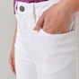 'ALE-Γυναικείο jean παντελόνι 'ALE λευκό