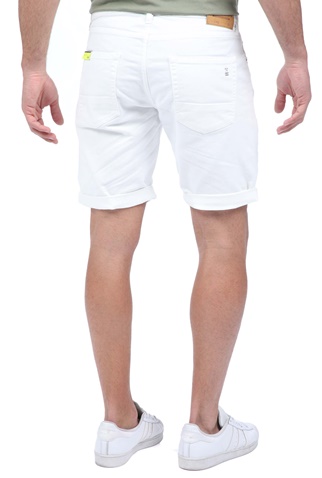 UNIFORM-Ανδρική jean βερμούδα UNIFORM SUNNY λευκή