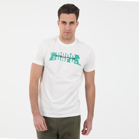 BEVERLY HILLS POLO CLUB-Ανδρικό t-shirt BEVERLY HILLS POLO CLUB BHP.1S1.042.003 λευκό