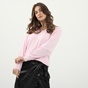 BEVERLY HILLS POLO CLUB-Γυναικείο λεπτό πουλόβερ BEVERLY HILLS POLO CLUB ροζ