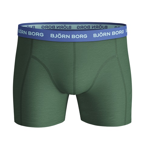 BJORN BORG-Ανδρικά εσώρουχα boxer σετ των 5 BJORN BORG SAMMY μπλε κόκκινο πράσινο