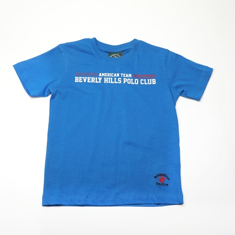 BEVERLY HILLS POLO CLUB-Παιδικό t-shirt BEVERLY HILLS POLO CLUB BHJ.1S1.016.025 μπλε