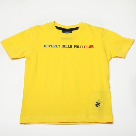 BEVERLY HILLS POLO CLUB-Παιδικό t-shirt BEVERLY HILLS POLO CLUB BHJ.1S1.042.007 κίτρινο
