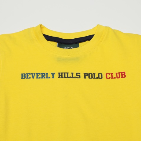 BEVERLY HILLS POLO CLUB-Παιδικό t-shirt BEVERLY HILLS POLO CLUB BHJ.1S1.042.007 κίτρινο
