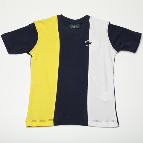BEVERLY HILLS POLO CLUB-Παιδικό t-shirt BEVERLY HILLS POLO CLUB BHJ.1S1.042.009 μπλε ναυτικό