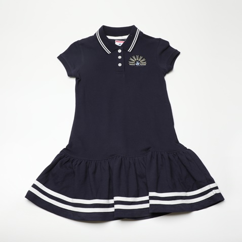 BEVERLY HILLS POLO CLUB-Παιδικό φόρεμα BEVERLY HILLS POLO CLUB Girl Big Americana YACHT μπλε