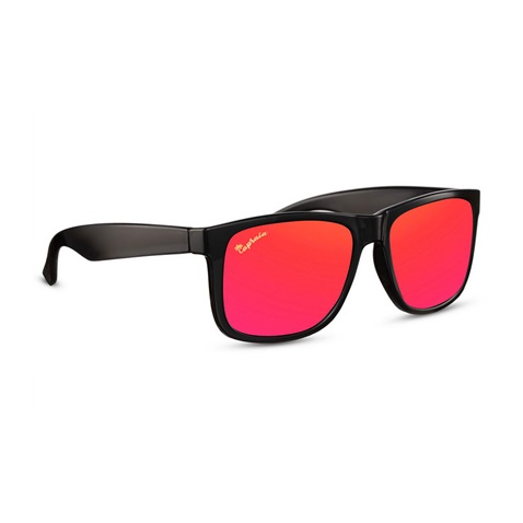 CAPRAIA-Unisex γυαλιά ηλίου CAPRAIA ROVELLO 4 κόκκινα μαύρα