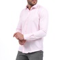 MARTIN & CO-Ανδρικό πουκάμισο MARTIN & CO SLIM FIT ροζ