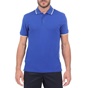 MARTIN & CO-Ανδρική polo μπλούζα MARTIN & CO μπλε