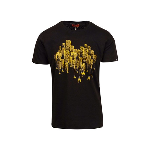 GREENWOOD-Ανδρικό t-shirt GREENWOOD μαύρο
