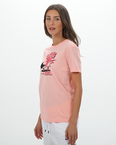 NIKE-Γυναικείο t-shirt NIKE W NSW TEE SS VDAY ροζ