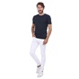 RUN-Ανδρικό jean παντελόνι RUN λευκό