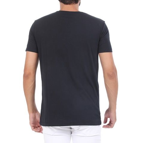 BATTERY-Ανδρική μπλούζα BATTERY SOLID GARMEN μαύρη