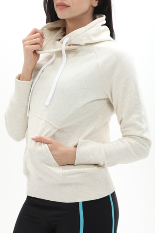 UNDER ARMOUR-Γυναικεία φούτερ μπλούζα UNDER ARMOUR 1356317 Rival Fleece HB Hoodie εκρού