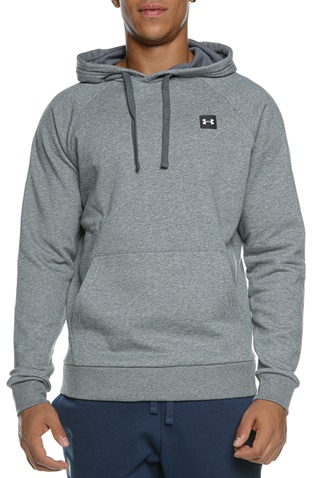 UNDER ARMOUR-Ανδρική φούτερ μπλούζα UNDER ARMOUR 1357092 UA Rival Fleece Hoodie γκρι 