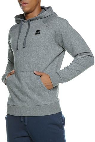 UNDER ARMOUR-Ανδρική φούτερ μπλούζα UNDER ARMOUR 1357092 UA Rival Fleece Hoodie γκρι 