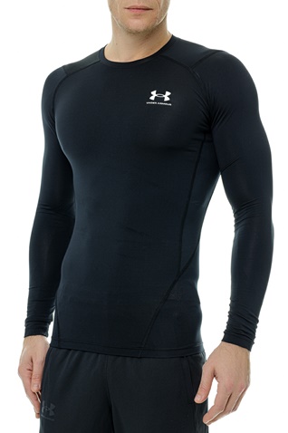 UNDER ARMOUR-Ανδρικό t-shirt UNDER ARMOUR 1361524 UA HG Armour Comp LS  μαύρο