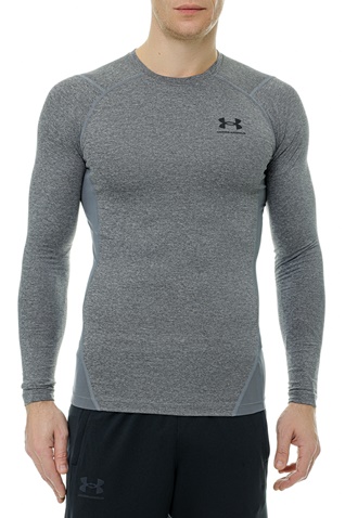 UNDER ARMOUR-Ανδρική αθλητική μπλούζα UNDER ARMOUR 1361524 UA HG Armour Comp LS γκρι