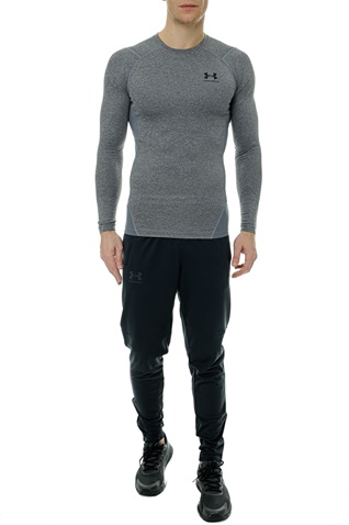 UNDER ARMOUR-Ανδρική αθλητική μπλούζα UNDER ARMOUR 1361524 UA HG Armour Comp LS γκρι