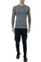 UNDER ARMOUR-Ανδρική αθλητική μπλούζα UNDER ARMOUR 1361524 UA HG Armour Comp LS γκρι