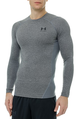 UNDER ARMOUR-Ανδρική αθλητική μπλούζα UNDER ARMOUR 1361524 UA HG Armour Comp LS γκρι