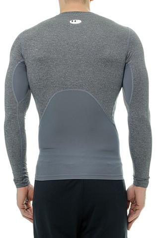 UNDER ARMOUR-Ανδρική αθλητική μπλούζα UNDER ARMOUR 1361524 UA HG Armour Comp LS γκρι