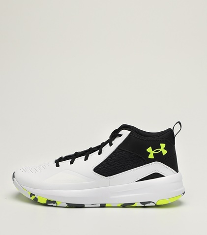 UNDER ARMOUR-Unisex παπούτσια basketabll UNDER ARMOUR Lockdown 5 λευκά