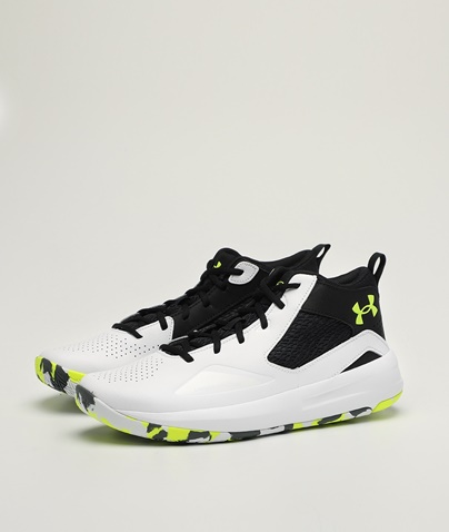 UNDER ARMOUR-Unisex παπούτσια basketabll UNDER ARMOUR Lockdown 5 λευκά