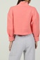 AMERICAN VINTAGE-Γυναικεία cropped φούτερ μπλούζα AMERICAN VINTAGE ροζ