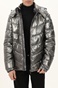 GUESS-Ανδρικό μπουφάν GUESS GU0APM1BL25WEA200000 METAL SPACE PUFFA ασημί