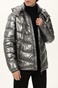 GUESS-Ανδρικό μπουφάν GUESS GU0APM1BL25WEA200000 METAL SPACE PUFFA ασημί