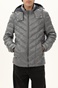 GUESS-Ανδρικό puffer μπουφάν GUESS GU0APM1BL44WE7A00000 STRETCH γκρι ασημί