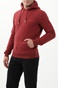 SUPERDRY-Ανδρική φούτερ μπλούζα SUPERDRY OVIN VINTAGE LOGO EMB HOOD κόκκινη